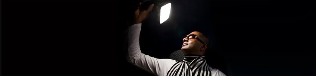 Shaju at work, shaping a light